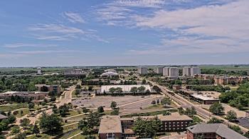 Weather camera view of Northern Illinois University.