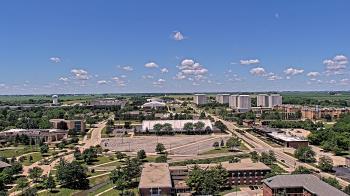 Weather camera view of Northern Illinois University.