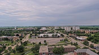 Weather camera view of Northern Illinois University.
