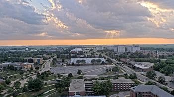Weather camera view of Northern Illinois University.