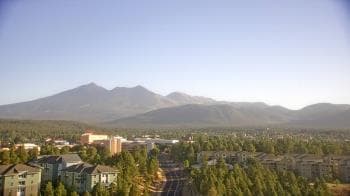 Weather camera view of Northern Arizona University.