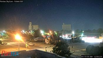 Weather camera view of Follett ISD.