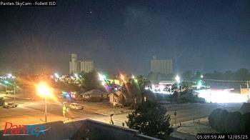 Weather camera view of Follett ISD.