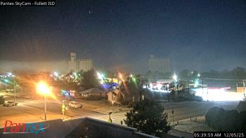 Weather camera view of Follett ISD.