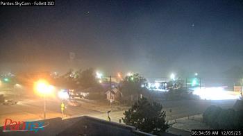 Weather camera view of Follett ISD.