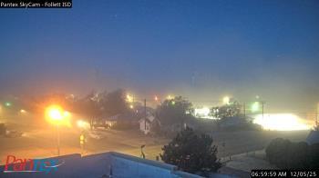 Weather camera view of Follett ISD.