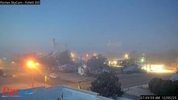 Weather camera view of Follett ISD.