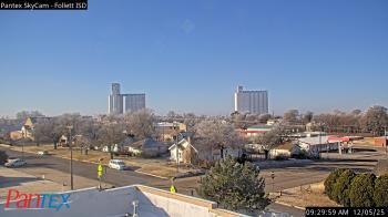 Weather camera view of Follett ISD.