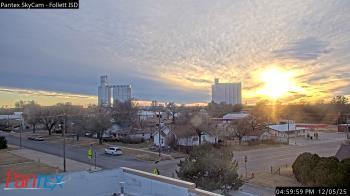 Weather camera view of Follett ISD.