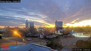Weather camera view of Follett ISD.