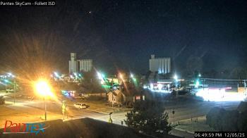 Weather camera view of Follett ISD.