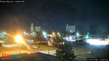 Weather camera view of Follett ISD.