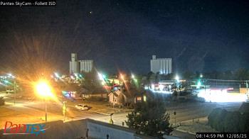 Weather camera view of Follett ISD.