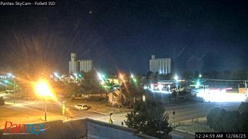 Weather camera view of Follett ISD.