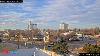 Weather camera view of Follett ISD.
