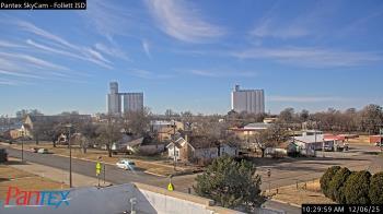 Weather camera view of Follett ISD.