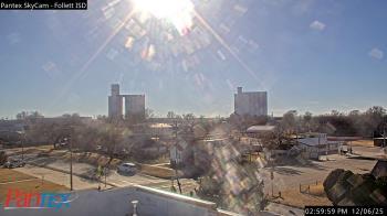 Weather camera view of Follett ISD.
