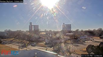 Weather camera view of Follett ISD.