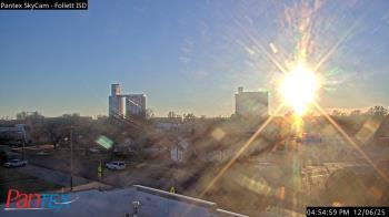 Weather camera view of Follett ISD.