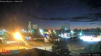 Weather camera view of Follett ISD.