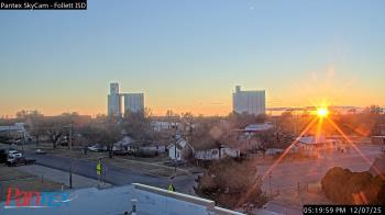 Weather camera view of Follett ISD.