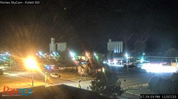 Weather camera view of Follett ISD.