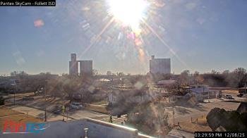 Weather camera view of Follett ISD.