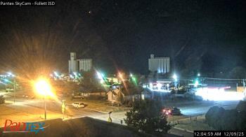 Weather camera view of Follett ISD.
