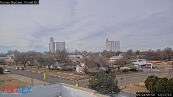 Weather camera view of Follett ISD.