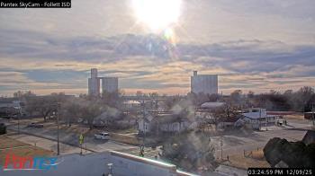 Weather camera view of Follett ISD.