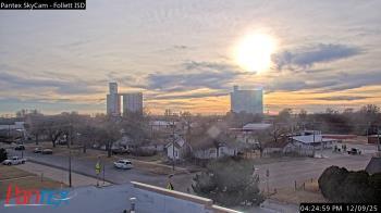 Weather camera view of Follett ISD.