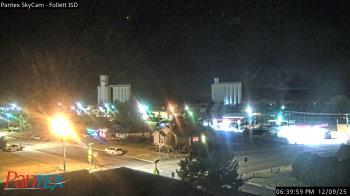 Weather camera view of Follett ISD.
