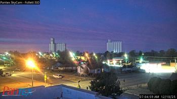 Weather camera view of Follett ISD.