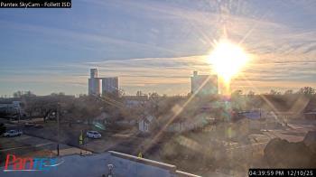 Weather camera view of Follett ISD.