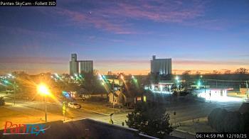 Weather camera view of Follett ISD.