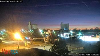 Weather camera view of Follett ISD.