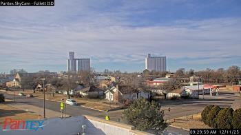 Weather camera view of Follett ISD.