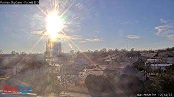 Weather camera view of Follett ISD.