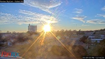 Weather camera view of Follett ISD.