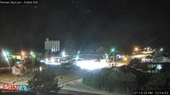 Weather camera view of Follett ISD.