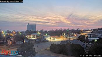 Weather camera view of Follett ISD.
