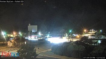 Weather camera view of Follett ISD.