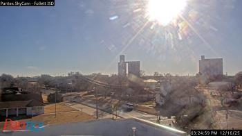 Weather camera view of Follett ISD.