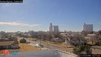 Weather camera view of Follett ISD.