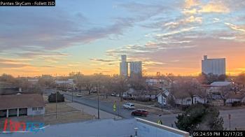 Weather camera view of Follett ISD.