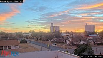 Weather camera view of Follett ISD.