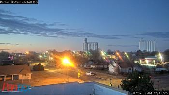 Weather camera view of Follett ISD.