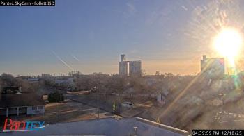 Weather camera view of Follett ISD.