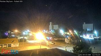 Weather camera view of Follett ISD.