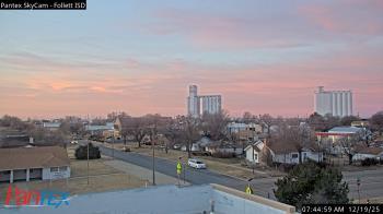 Weather camera view of Follett ISD.